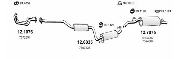 ASSO ART0649 Exhaust System
